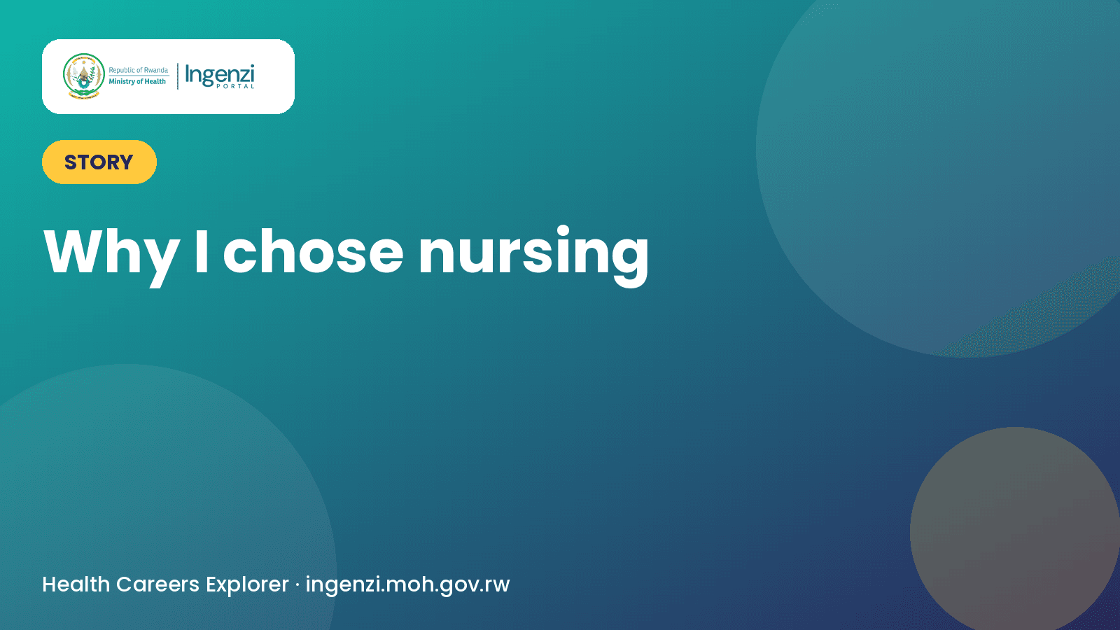 Why I chose nursing